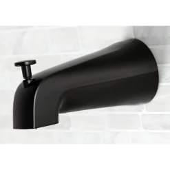 Kingston Brass Vintage Tub and Shower Faucet in Matte Black