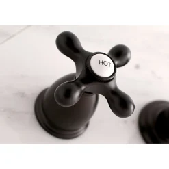 Kingston Brass Vintage Two-Handle Wall Mount Bathroom Faucet