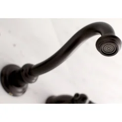 Kingston Brass Vintage Two-Handle Wall Mount Bathroom Faucet