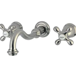 Kingston Brass Vintage Two-Handle Wall Mount Bathroom Faucet