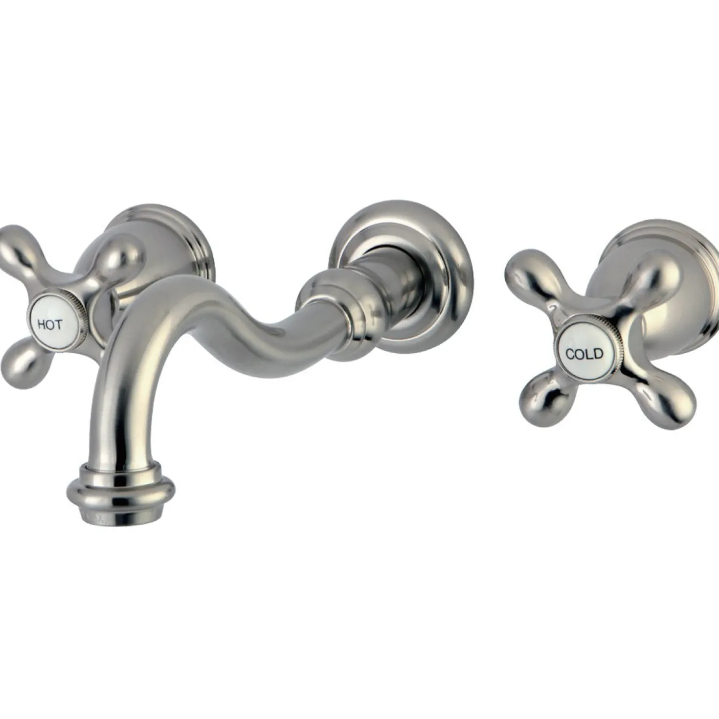 Kingston Brass Vintage Two-Handle Wall Mount Bathroom Faucet