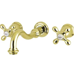 Kingston Brass Vintage Two-Handle Wall Mount Bathroom Faucet