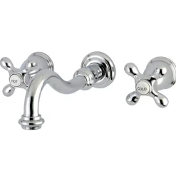 Kingston Brass Vintage Two-Handle Wall Mount Bathroom Faucet