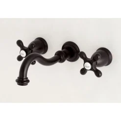 Kingston Brass Vintage Two-Handle Wall Mount Bathroom Faucet