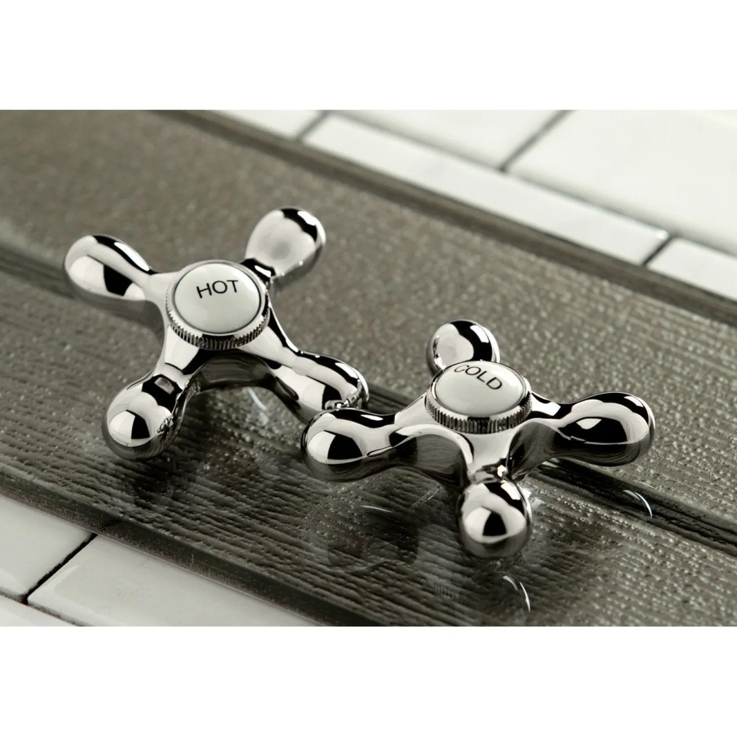 Kingston Brass Vintage Two-Handle Wall Mount Bathroom Faucet