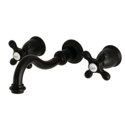 Kingston Brass Vintage Two-Handle Wall Mount Bathroom Faucet