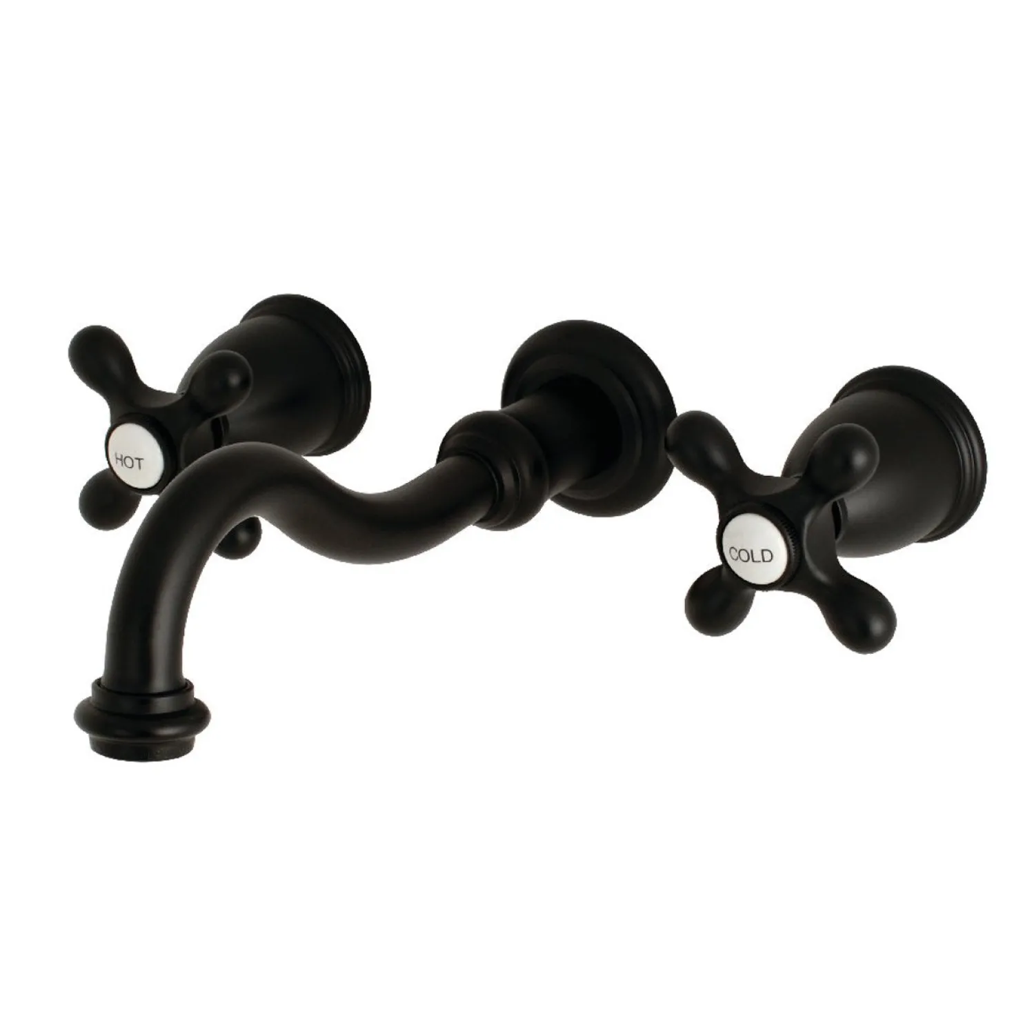 Kingston Brass Vintage Two-Handle Wall Mount Bathroom Faucet