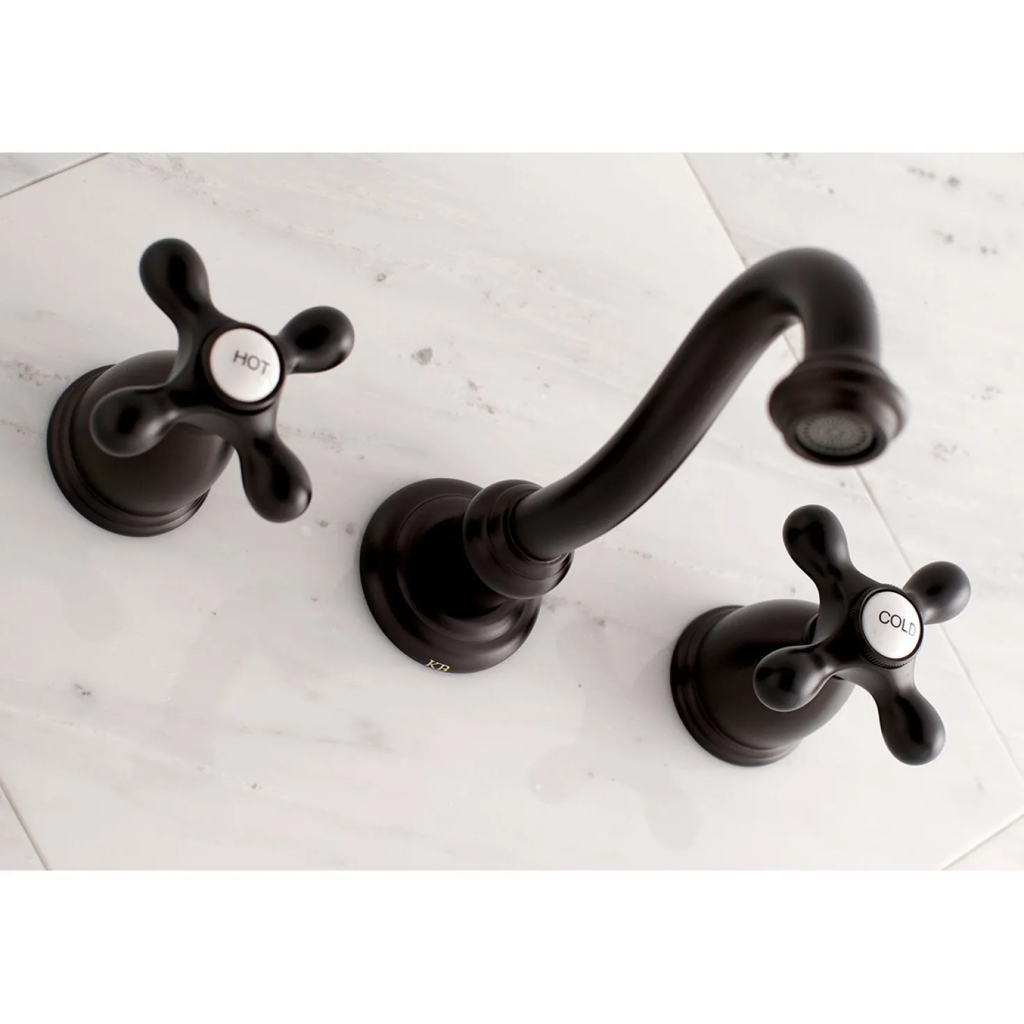 Kingston Brass Vintage Two-Handle Wall Mount Bathroom Faucet
