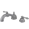 Kingston Brass Vintage Two Handle Roman Tub Filler in Satin Nickel