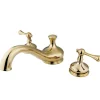 Kingston Brass Vintage Two Handle Roman Tub Filler in Polished Brass