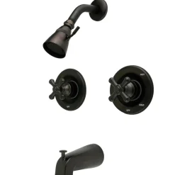 Kingston Brass Vintage Two Handle Tub and Shower Faucet