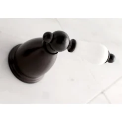 Kingston Brass Vintage Wall Mount 2-Handle Bathroom Faucet