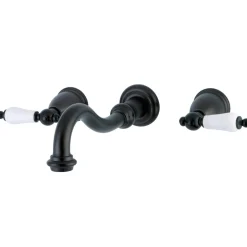 Kingston Brass Vintage Wall Mount 2-Handle Bathroom Faucet