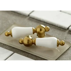 Kingston Brass Vintage Wall Mount 2-Handle Bathroom Faucet