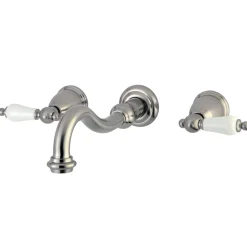 Kingston Brass Vintage Wall Mount 2-Handle Bathroom Faucet