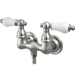 Kingston Brass Vintage Wall Mount 3-3/8" Centers Clawfoot Tub Filler