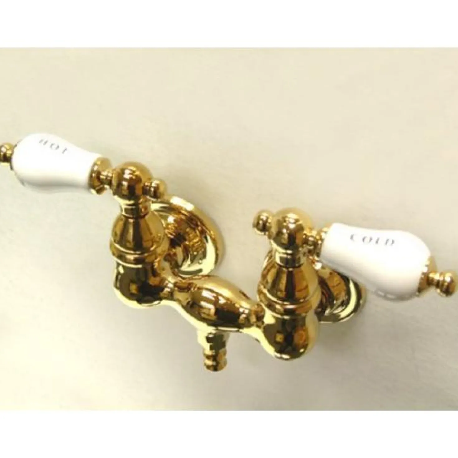 Kingston Brass Vintage Wall Mount 3-3/8" Centers Clawfoot Tub Filler