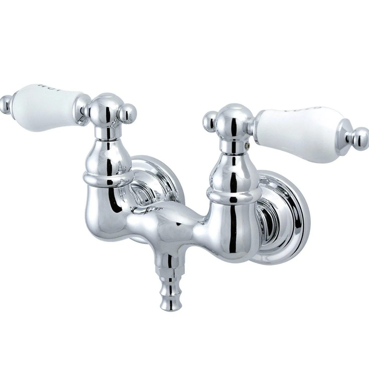 Kingston Brass Vintage Wall Mount 3-3/8" Centers Clawfoot Tub Filler