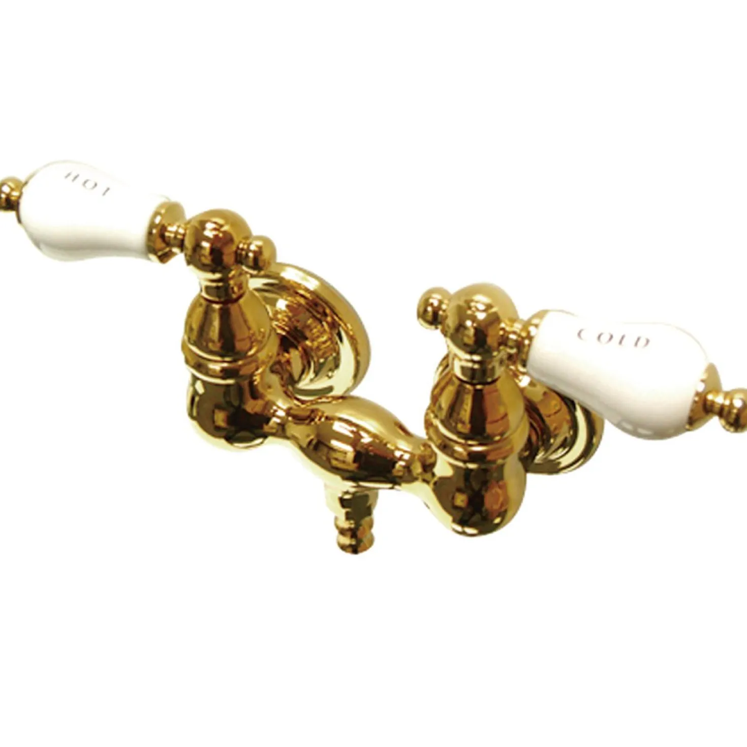 Kingston Brass Vintage Wall Mount 3-3/8" Centers Clawfoot Tub Filler