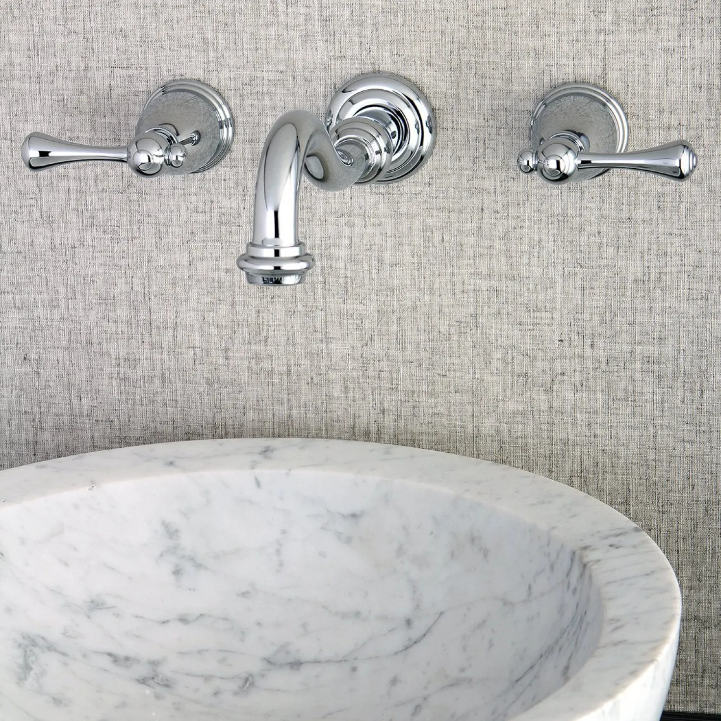 Kingston Brass Vintage Wall Mount Bathroom Faucet