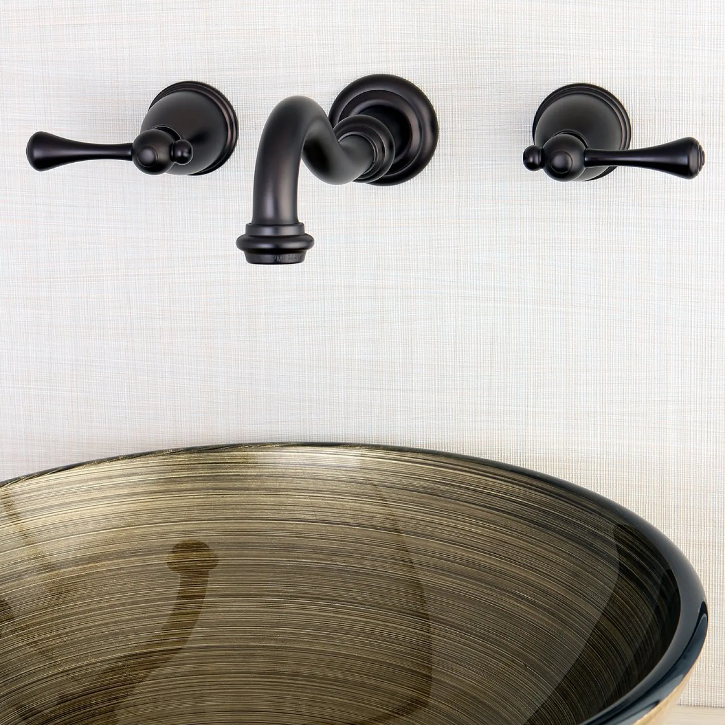 Kingston Brass Vintage Wall Mount Bathroom Faucet