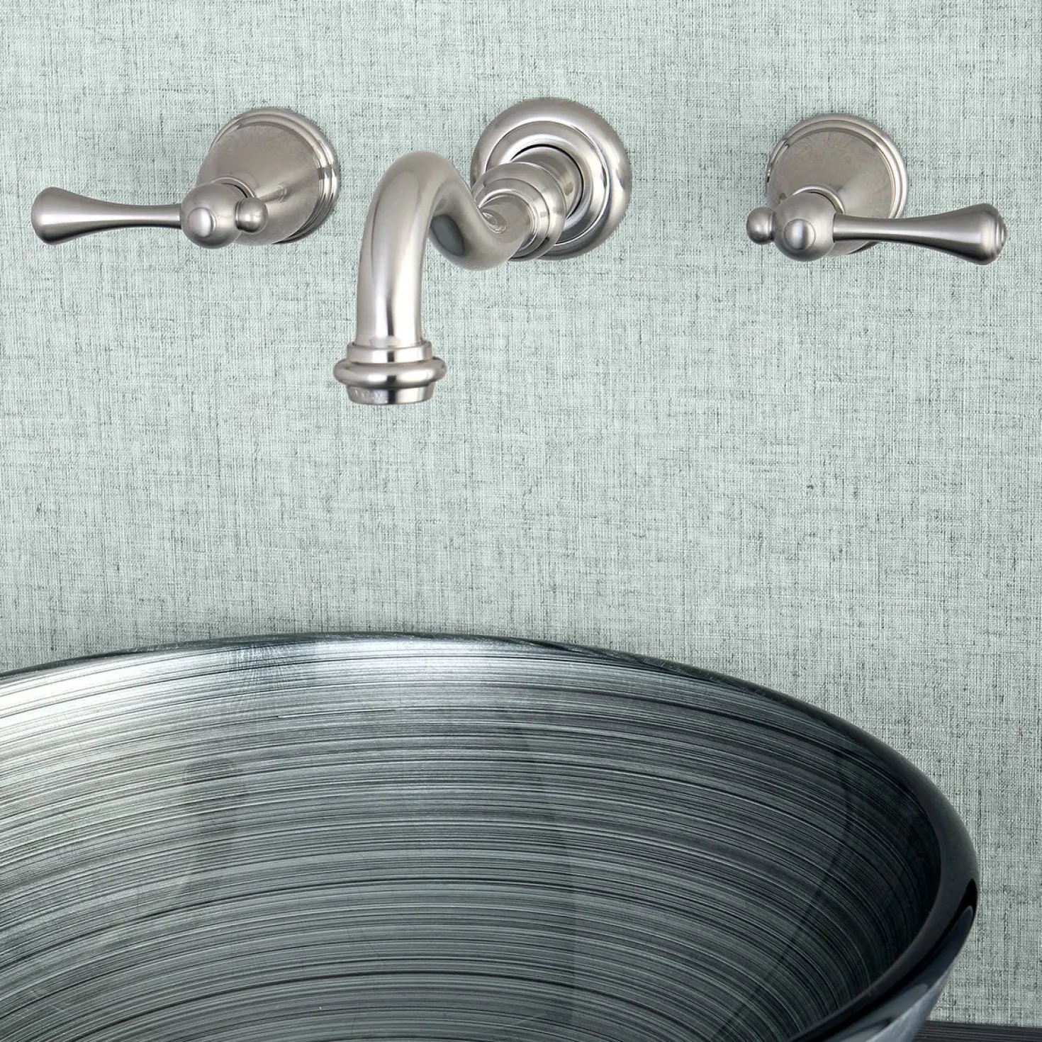 Kingston Brass Vintage Wall Mount Bathroom Faucet