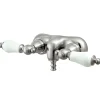 Kingston Brass Vintage Wall Mount Clawfoot 3-3/8" Tub Filler