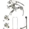 Kingston Brass Vintage Wall Mount 22.56" Clawfoot Faucet Package