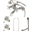 Kingston Brass Vintage Wall Mount 25" Clawfoot Faucet Package