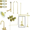 Kingston Brass Vintage Wall Mount Gooseneck Clawfoot Tub Faucet Package