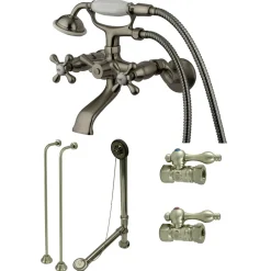 Kingston Brass Vintage Wall Mount Clawfoot Tub Package