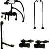 Kingston Brass Vintage Wall Mount Down Spout Clawfoot Tub Faucet Package