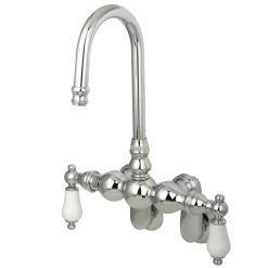 Kingston Brass Vintage Wall Mount Clawfoot Tub Filler Faucet with 3-3/8