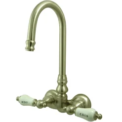 Kingston Brass Vintage Wall Mount 3-3/8" Classic Clawfoot Tub Filler Faucet