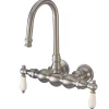 Kingston Brass Vintage Wall Mount Clawfoot Tub Filler Faucet