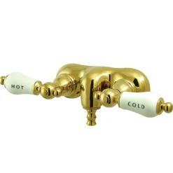 Kingston Brass Vintage Wall Mount Clawfoot Tub Filler with 3-3/8
