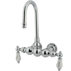 Kingston Brass Vintage Wall Mount Clawfoot Tub Filler Faucet with 3-3/8