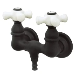 Kingston Brass Vintage Wall Mount 3-3/8" Centers Brass Clawfoot Tub Filler