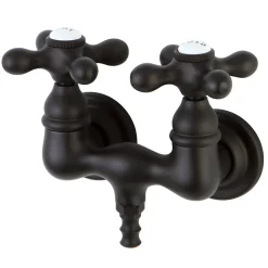 Kingston Brass Vintage Wall Mount 3-3/8" Brass Clawfoot Tub Filler