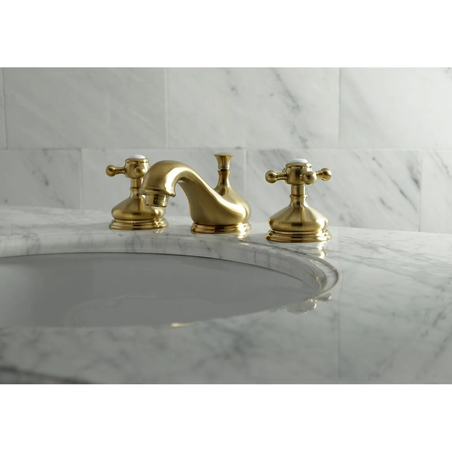 Kingston Brass Vintage 8" Widespread Three-Hole Bathroom Faucet