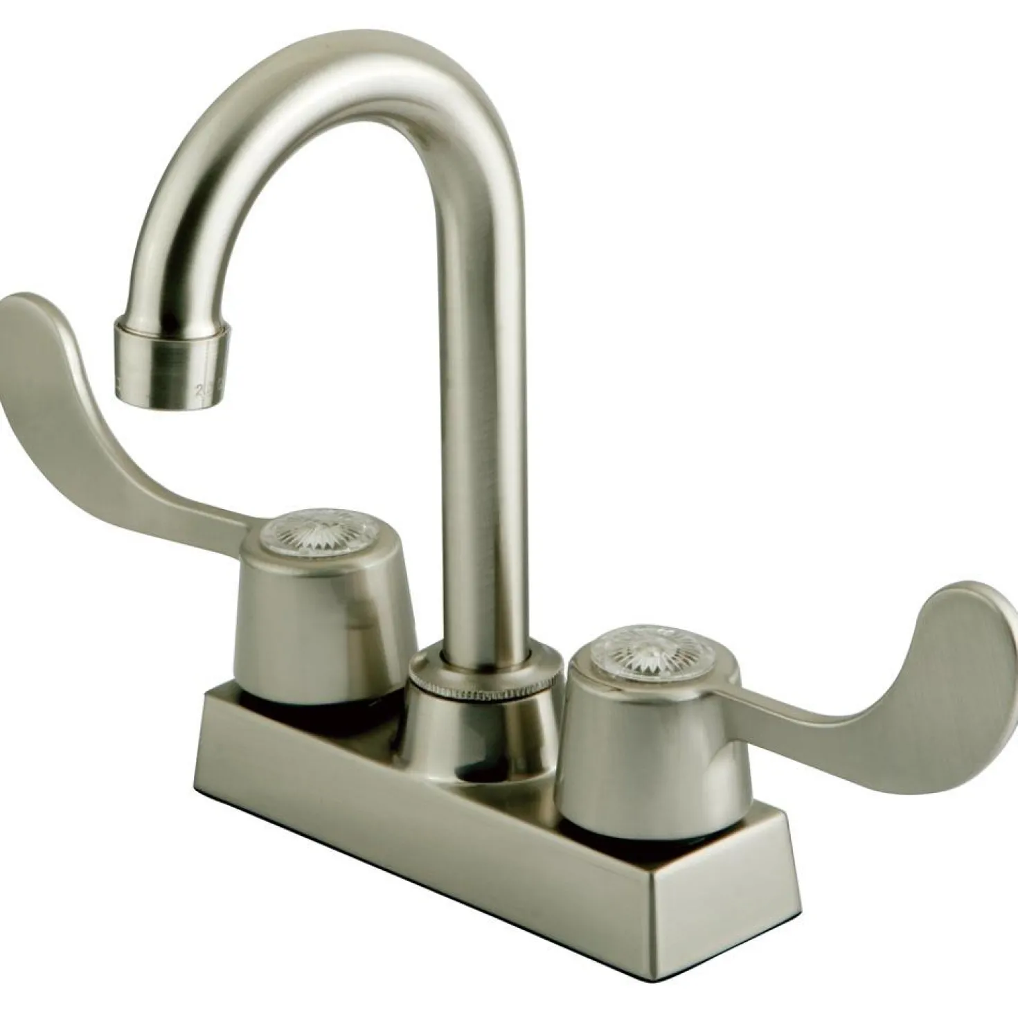 Kingston Brass Vista Handle 4" Centerset Bar Faucet in Satin Nickel