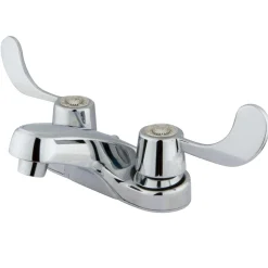 Kingston Brass Vista Handle 4" Centerset Lavatory Faucet with Grid Strainer