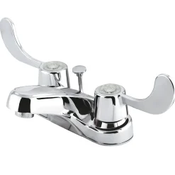 Kingston Brass Vista Handle 4" Centerset Lavatory Faucet with Brass Pop-up