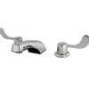 Kingston Brass Vista Handle 8" to 16" Widespread Lavatory Faucet with Grid Strainer
