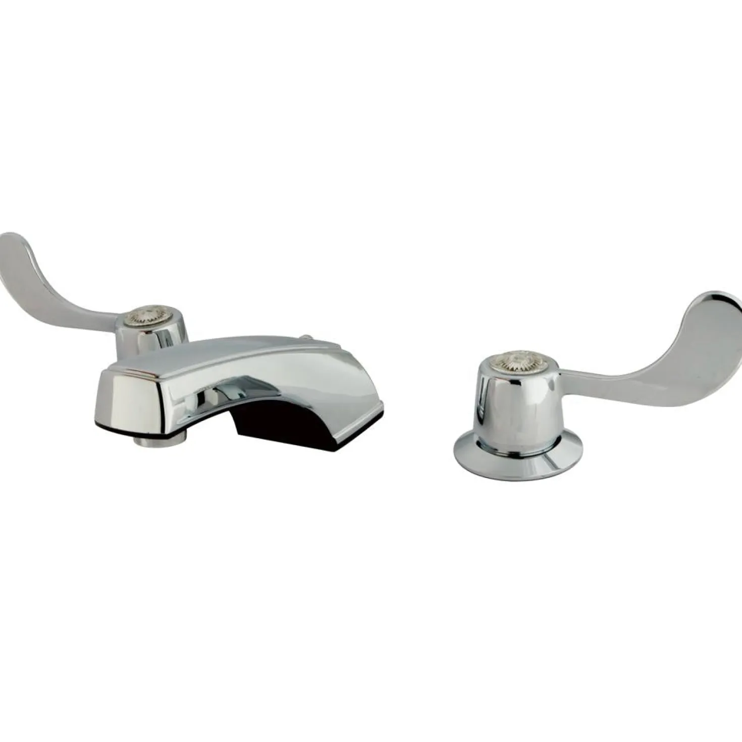 Kingston Brass Vista Handle 8" to 16" Widespread Lavatory Faucet with Grid Strainer