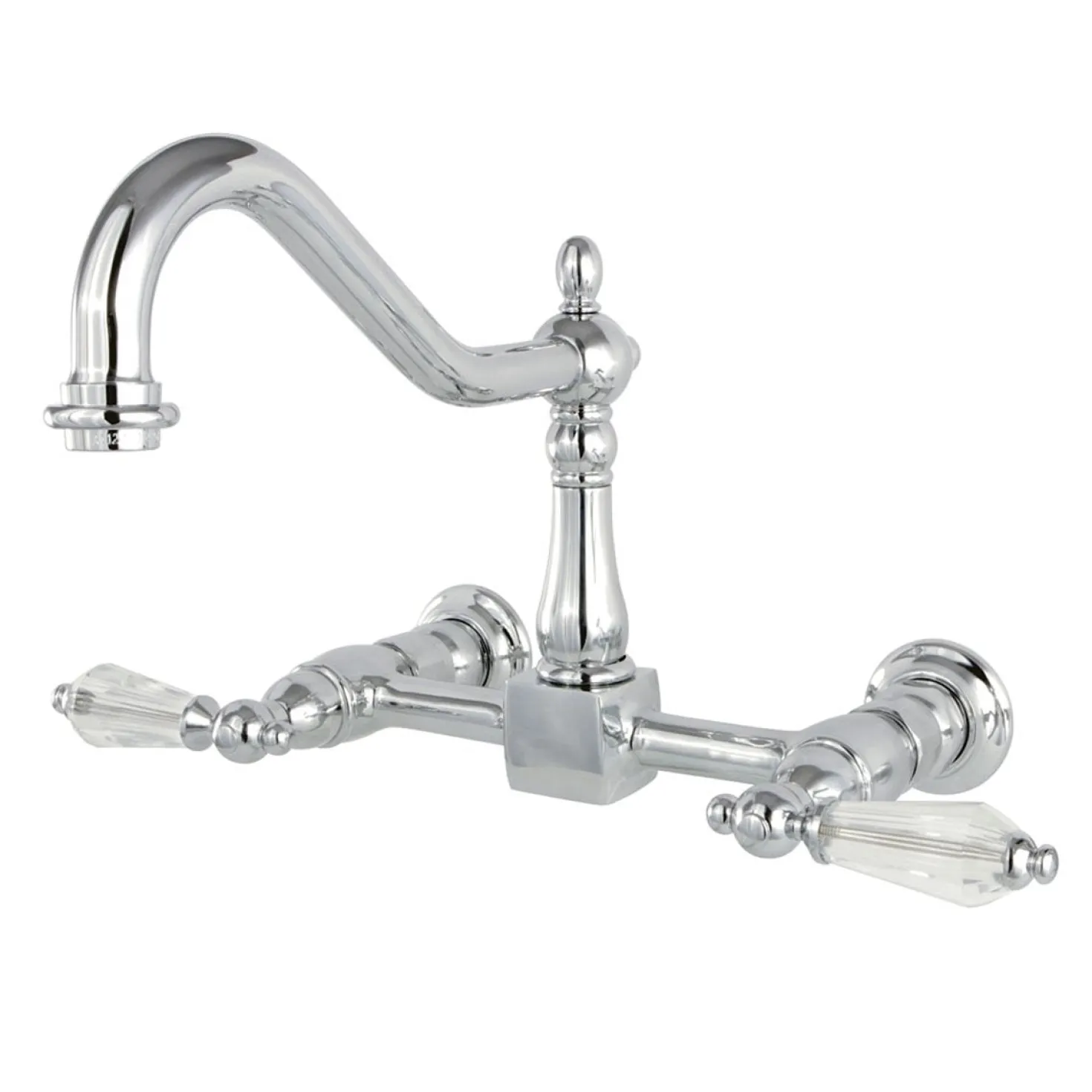 Kingston Brass Wall Mount 8" Centerset Kitchen Faucet