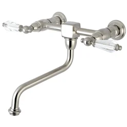 Kingston Brass Wall Mount 8" Center Vessel Sink Faucet