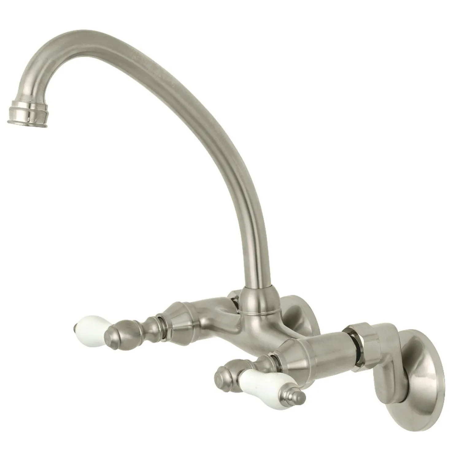 Kingston Brass Wall Mount 2-Handle Kitchen Faucet
