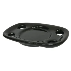 Kingston Brass Water Onyx Black Porcelain Toothbrush and Tumbler Holder Dish in Black