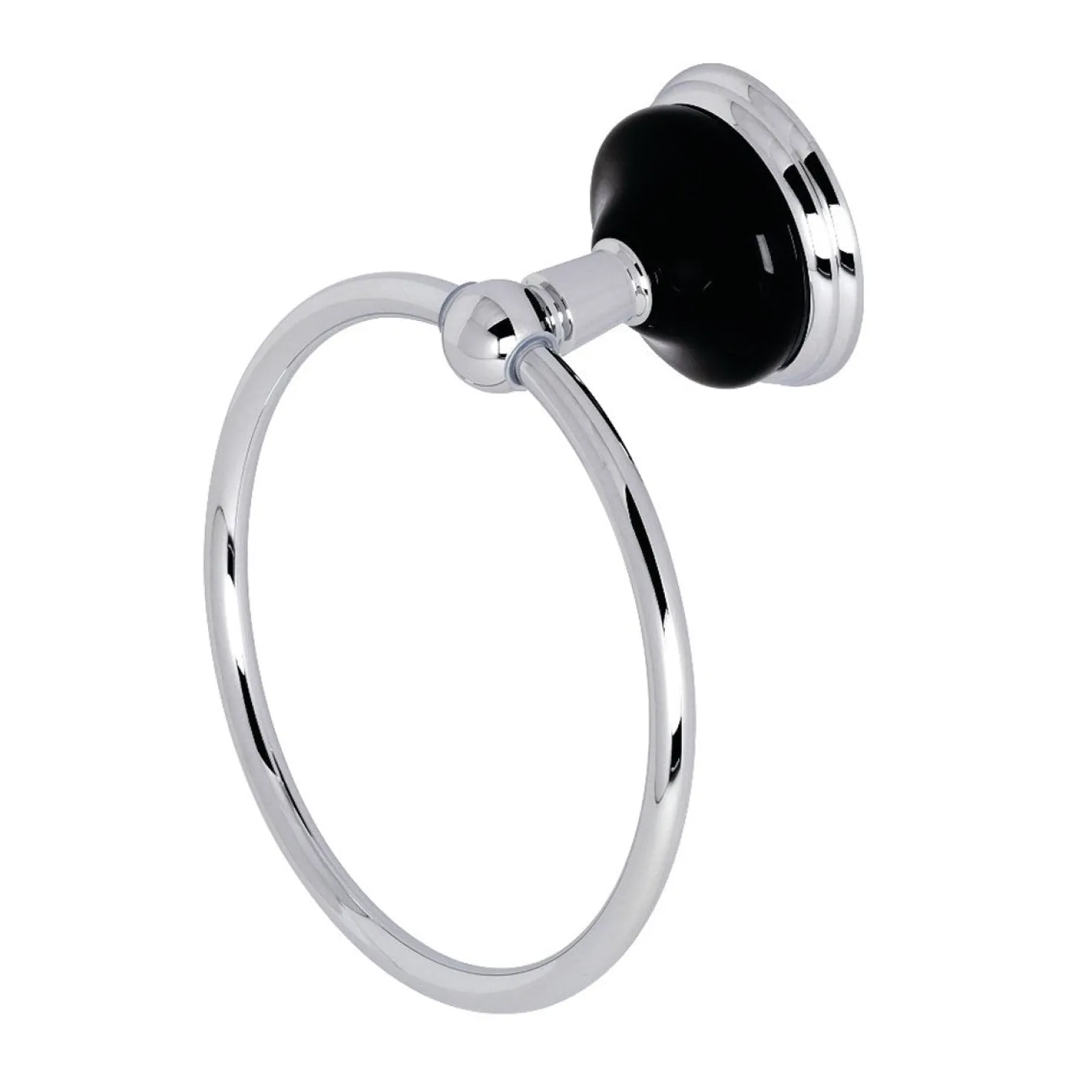 Kingston Brass Water Onyx 6-Inch Towel Ring